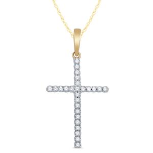 Diamond Cross Pendant 