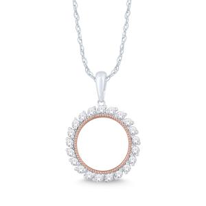 Round Diamond Frame Pendant